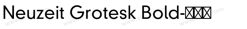 Neuzeit Grotesk Bold字体转换